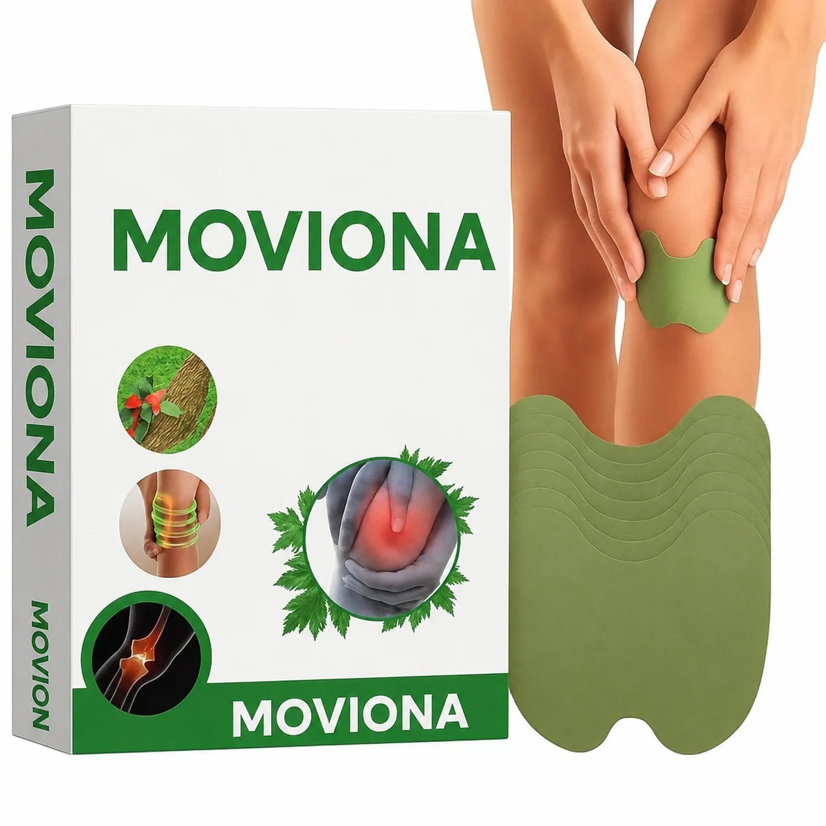 Moviona Kniepflaster, Packung mit 10 Stück