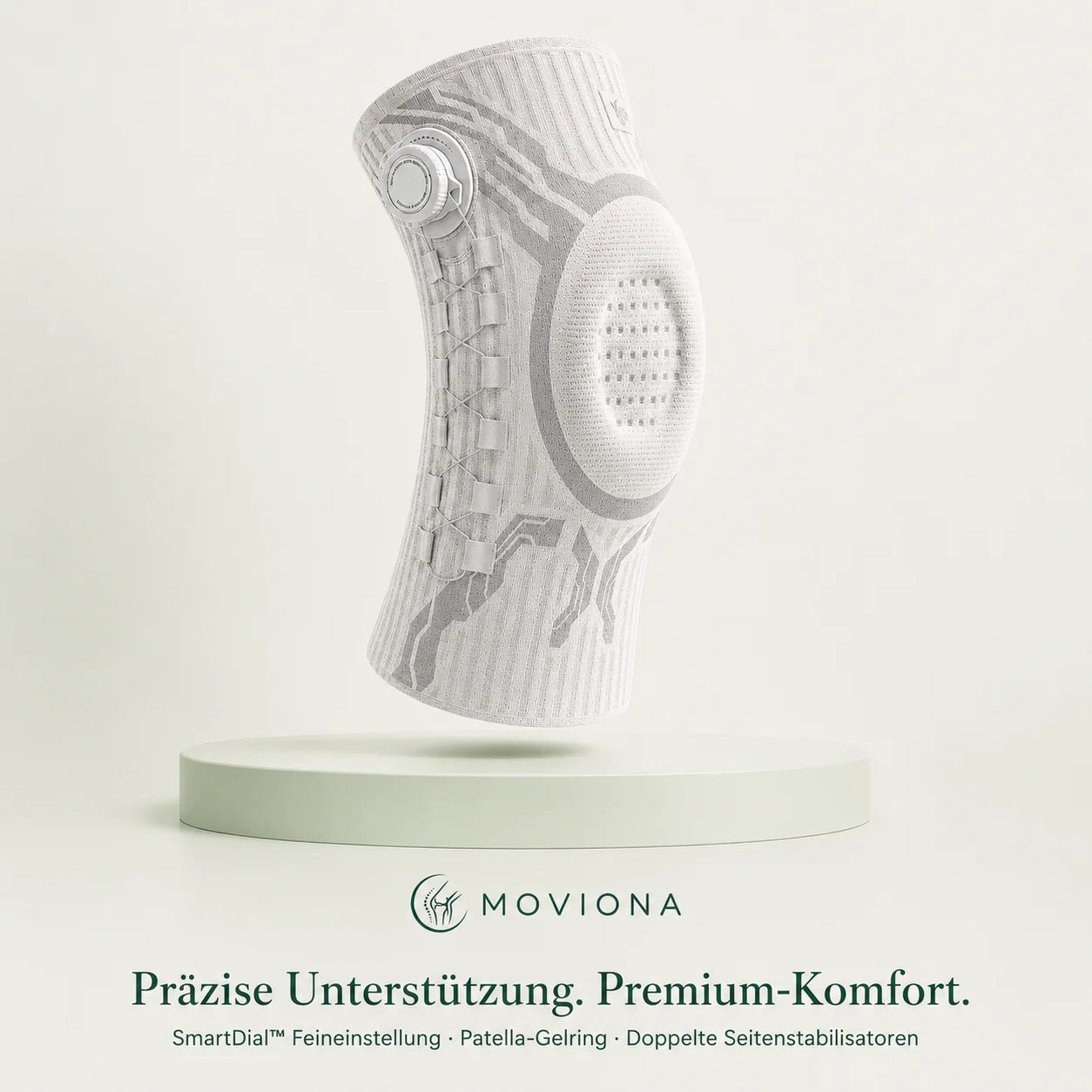 Moviona SmartDial Kniebandage — präzise Unterstützung und Premium-Komfort